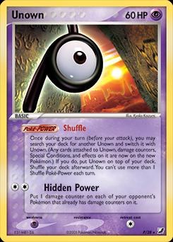 Unseen Forces Unown [P] Pokémon card